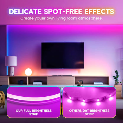 Nevectus Smart RGB Neon LED Strip Lights – App Control & Music Sync