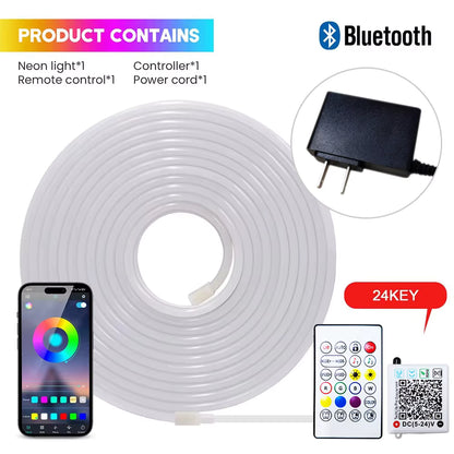 Nevectus Smart RGB Neon LED Strip Lights – App Control & Music Sync