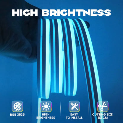 Nevectus Smart RGB Neon LED Strip Lights – App Control & Music Sync